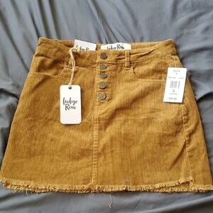 Indigo Rein Tan Corduroy Skirt